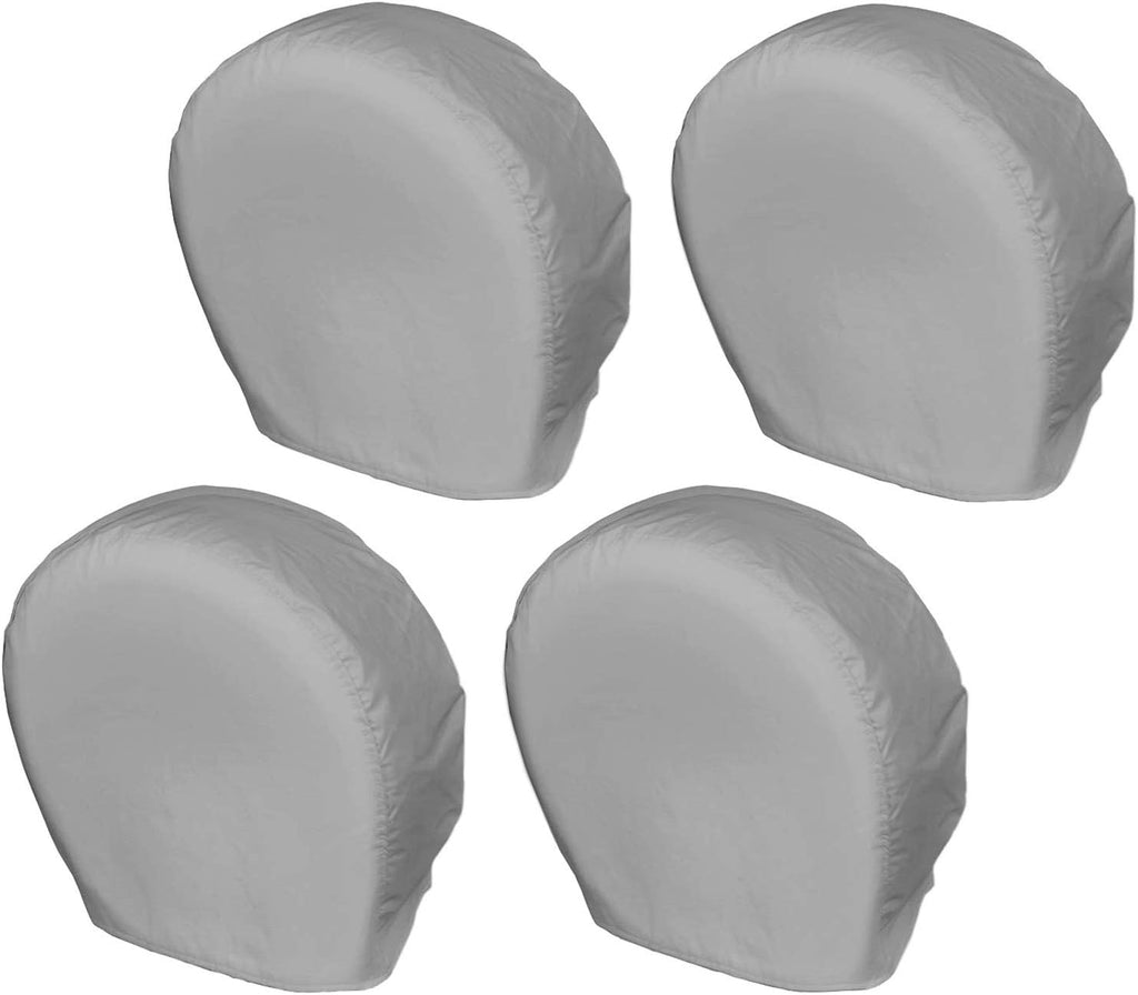 Tire Covers 4 Pack Universal Fits Tire Diameters 26-28.75 inches Charcoal Z607