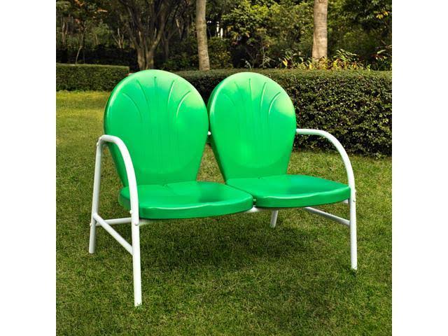 Grasshopper Green Metal Loveseat Z495811