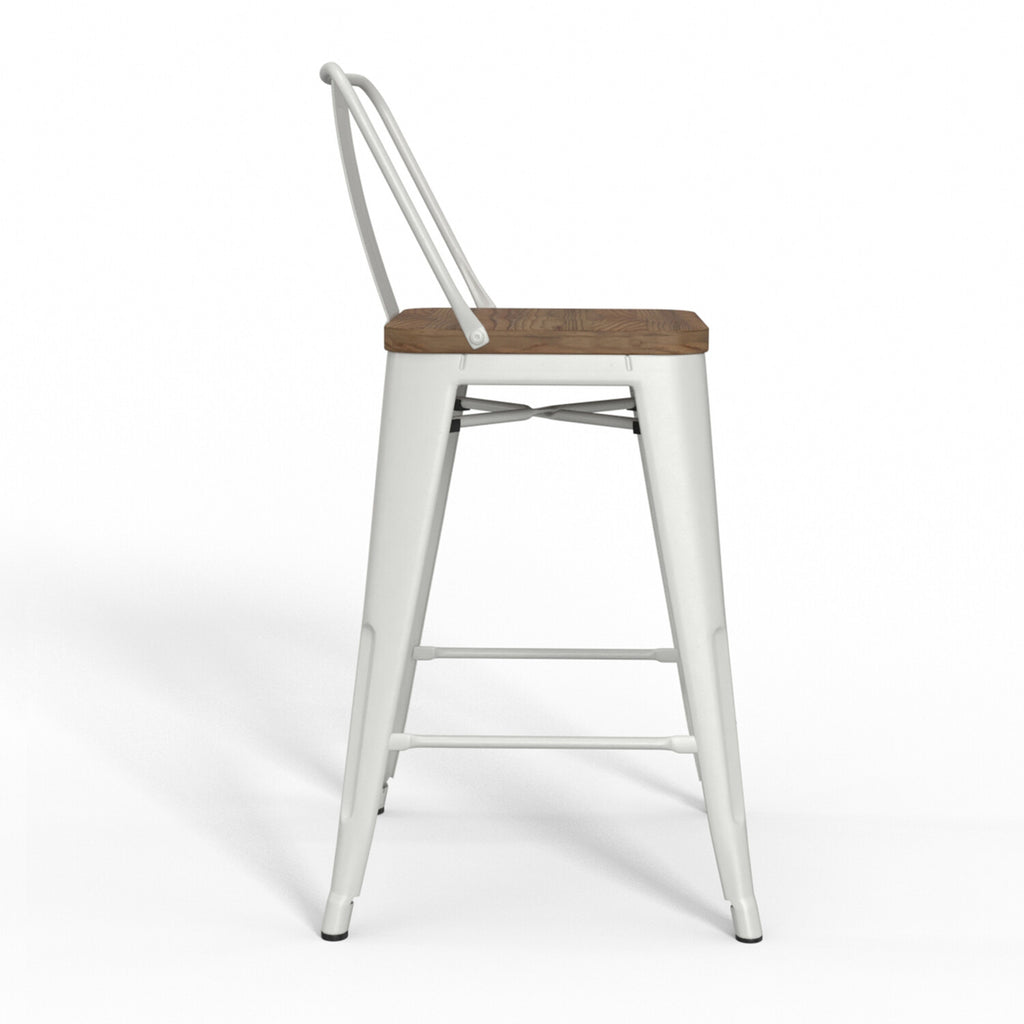 White Counter Height Stool N604568