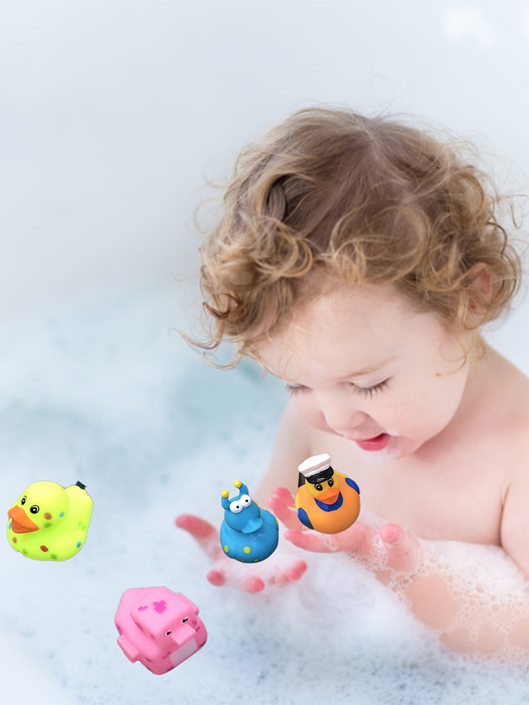 50 Pcs Assorted Rubber Duck Toy Bath Tub Pool Toys V443687