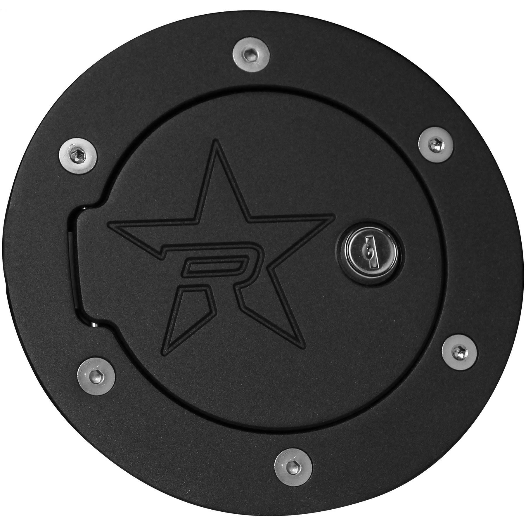 Black Locking Fuel Door for Jeep Wrangler JK B9767