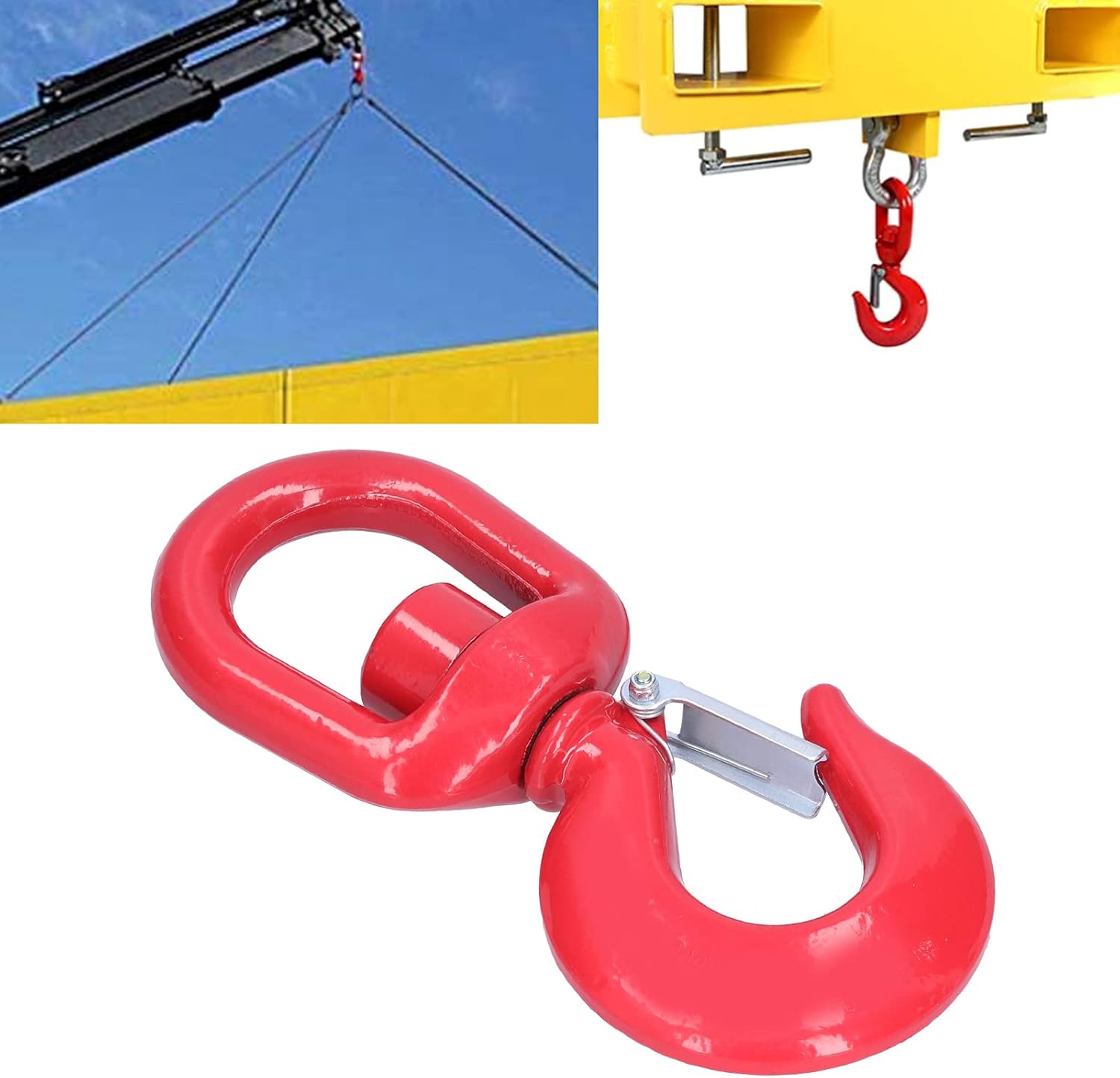 Alloy Steel Swivel Eye Hook with Latch D765