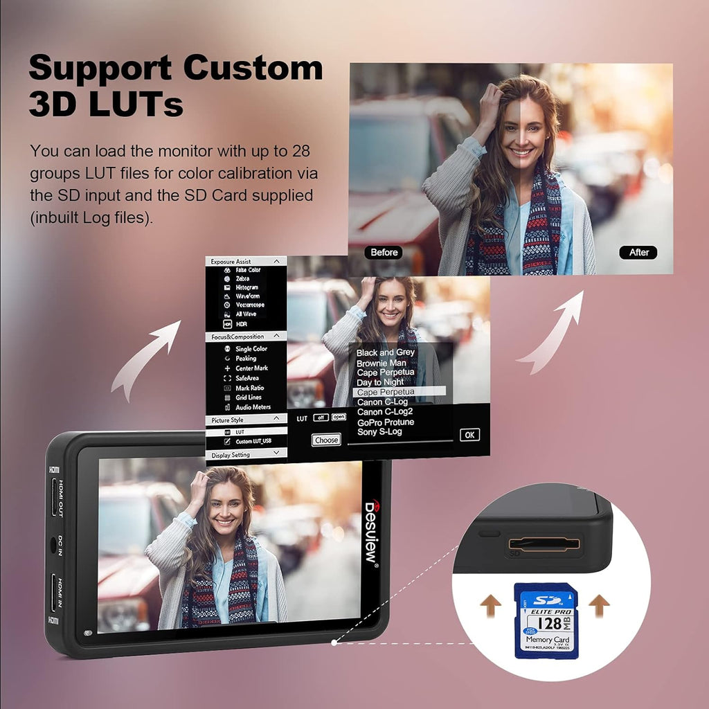5.5 inch Touch Screen Camera Monitor with HDR Y7719