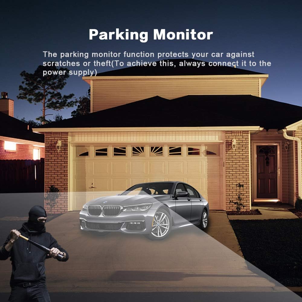 Dash Cam 4" IPS 1080 Dual Car Camera with Backup Camera, Pack of 2 S5167
