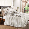 California King Floral Ruffled Coverlet Z608