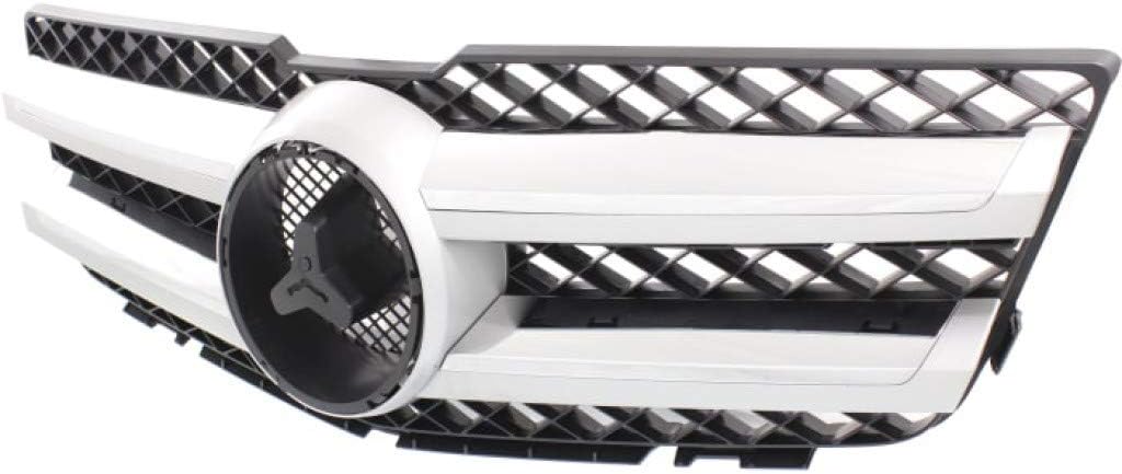 Black Grille Assembly with Chrome Molding and Aluminum Trim U1632