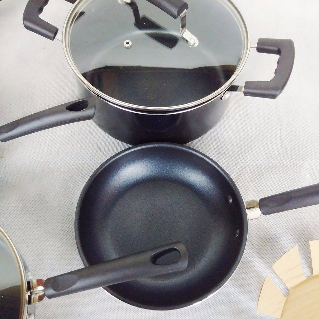 25-Piece Black Cookware Set W399253