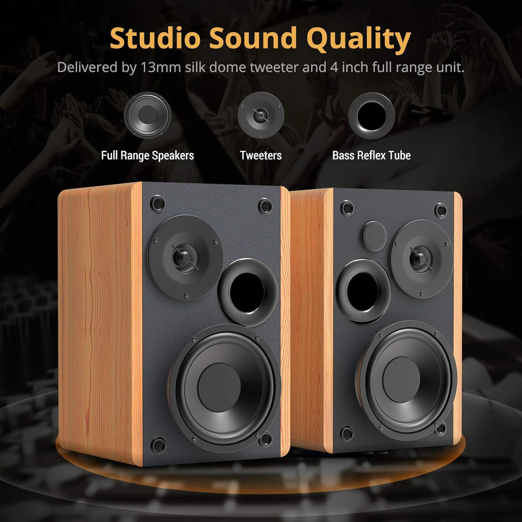 Bluetooth Bookshelf Speakers with Optical Input J24200