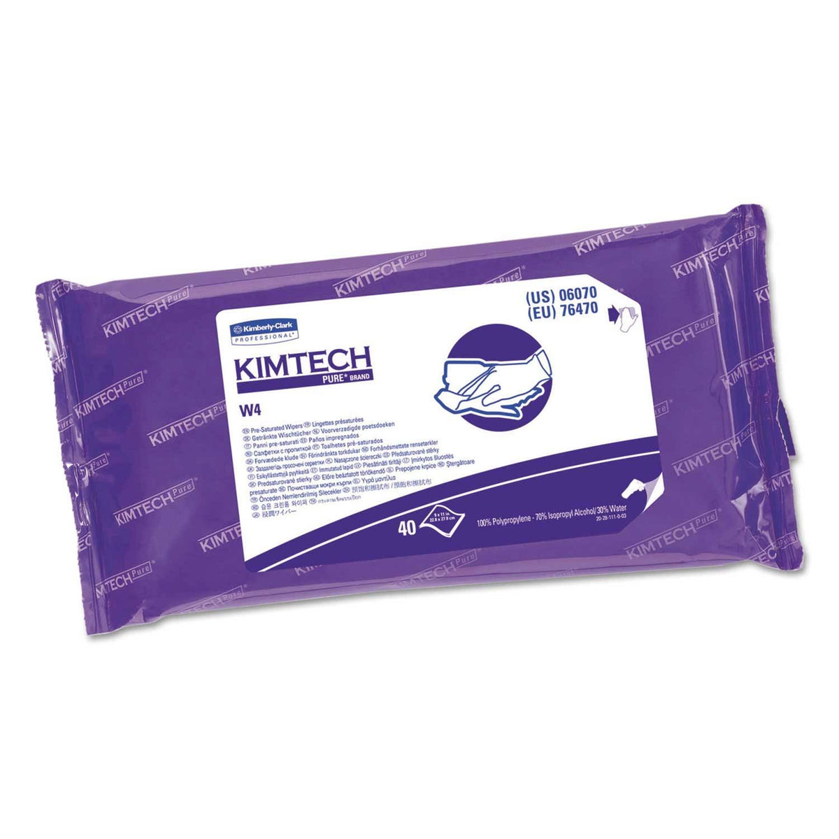 70% IPA Alcohol Wipers, White, 40-Pack S50592