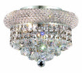 3 Light Chrome Flush Mount Cut Crystal B535930