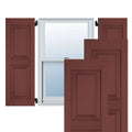 18 in. x 30 in. Exterior Real Wood Pine Raised Panel Shutters Pair Y827