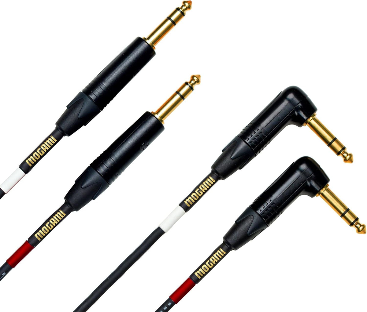 Balanced Stereo Keyboard Instrument Cable, 1/4 TRS Male Plugs, Gold Contacts, 20 Foot B743699