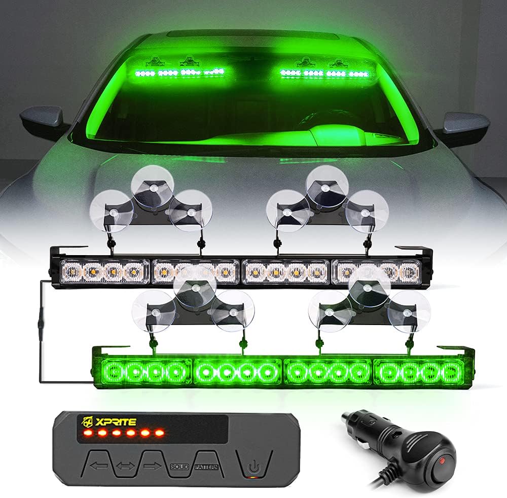 White Amber Dual LED Light Bar with Control Box for Trucks A86259