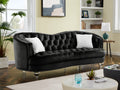 Black Tufted 3P Sofa Z64008