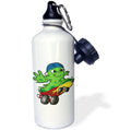 Silly Boogie Monster on a Skateboard Sports Water Bottle, 21oz I5052