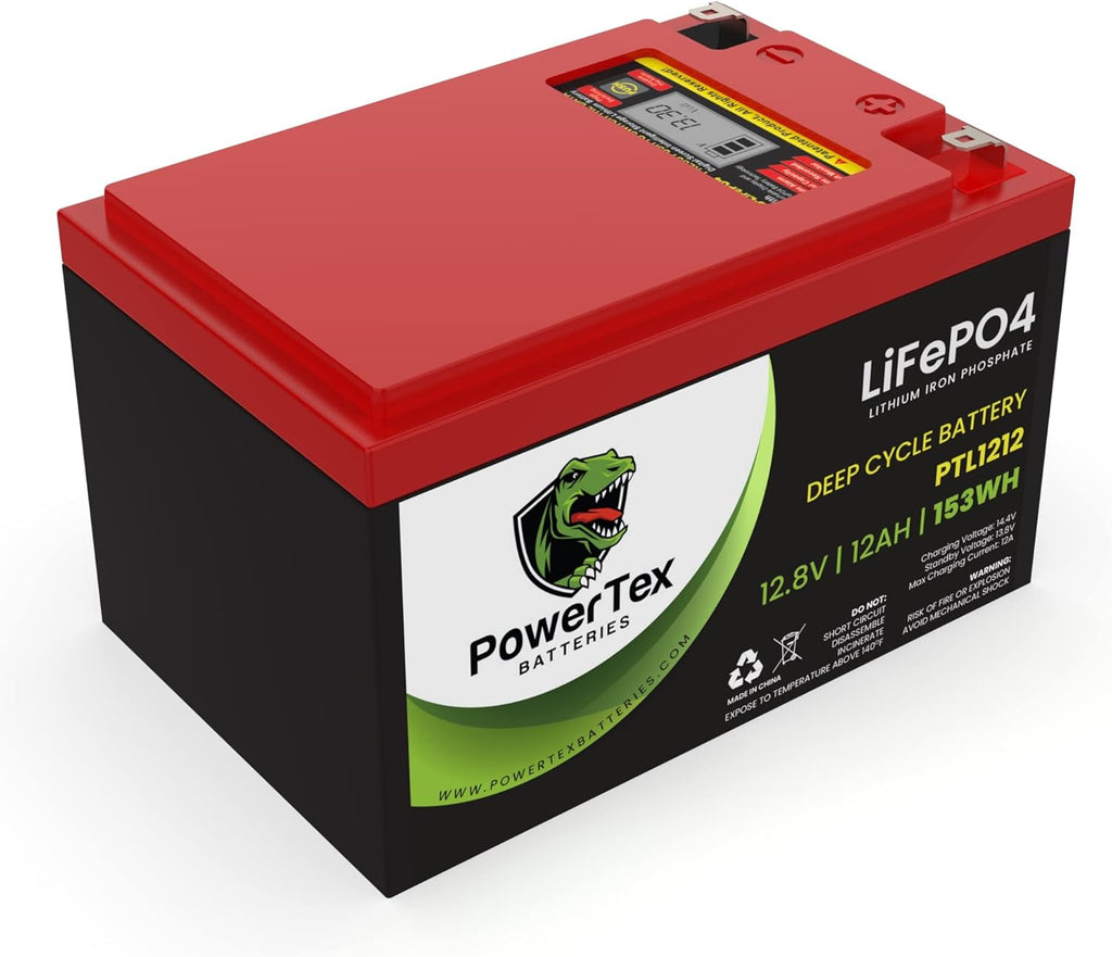 12V 100Ah 1224Wh LiFePO4 Deep Cycle Rechargeable Battery G56652