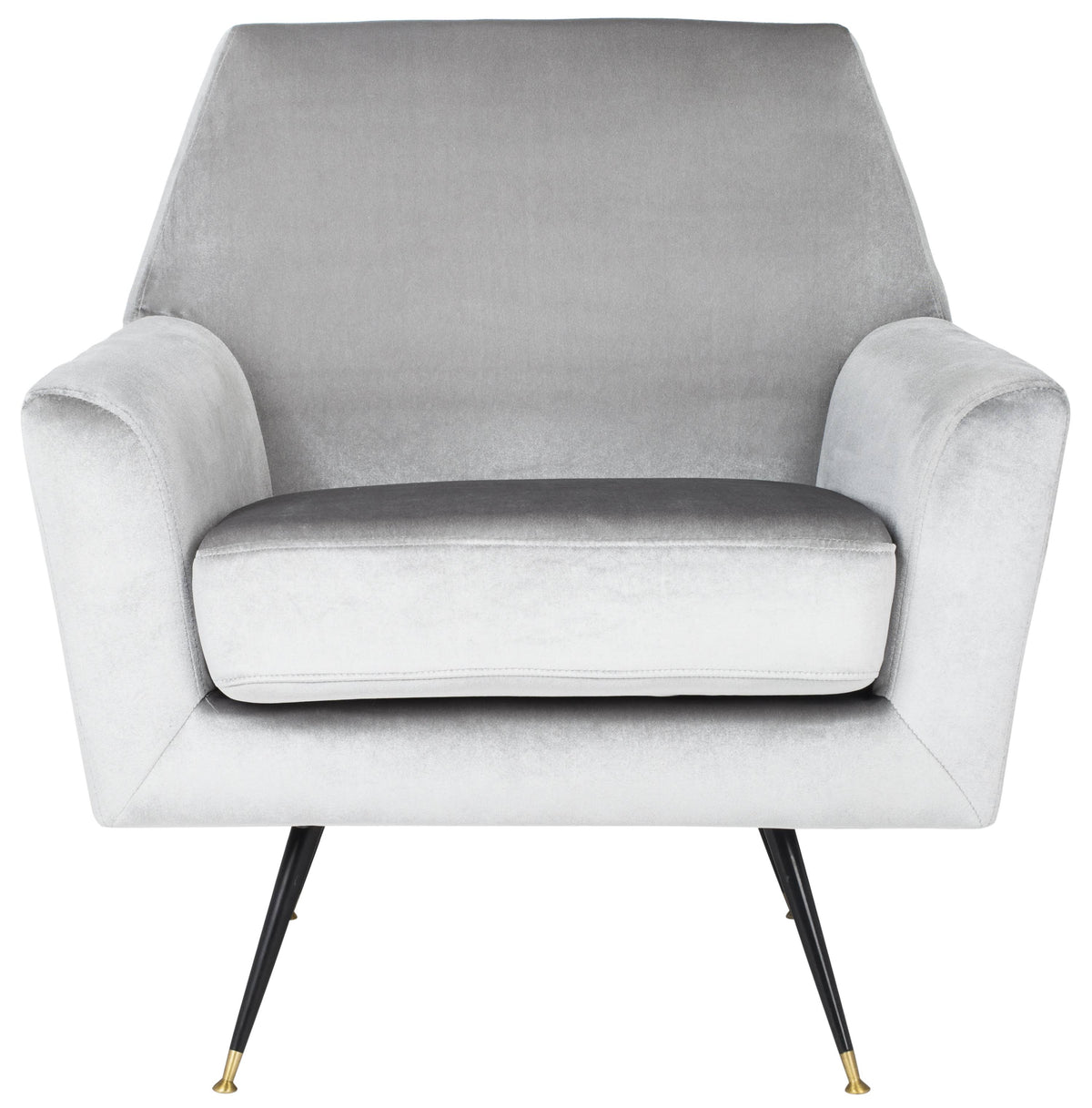 Light Grey Velvet Accent Chair C877601