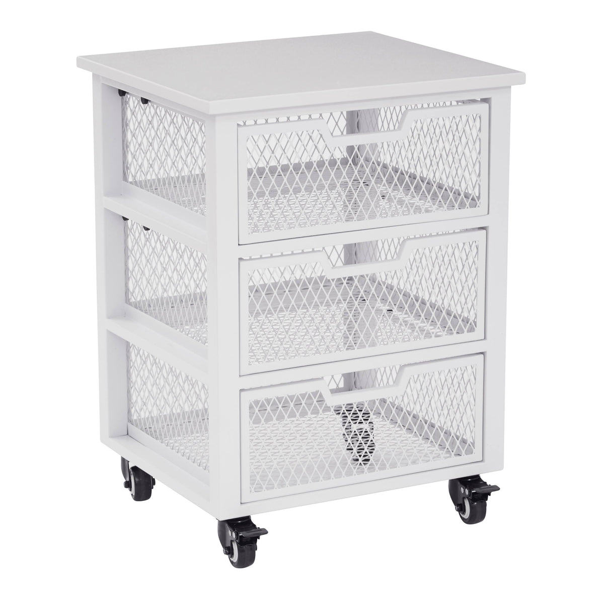 Purple 3 Drawer Rolling Cart I91718