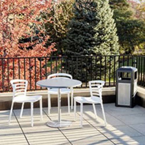 Anthracite Round Table Top Z276
