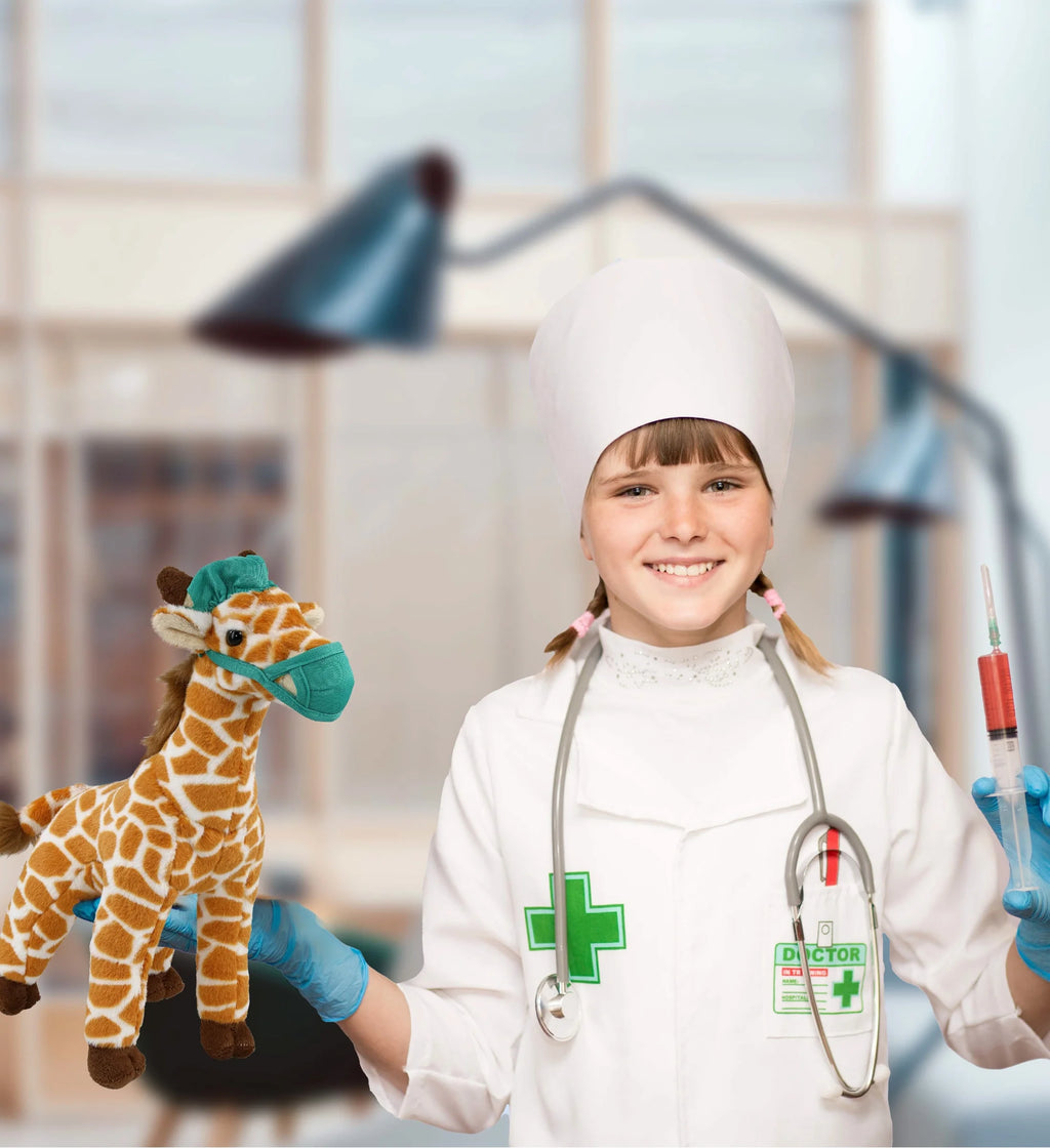 12.5 Inch Giraffe Doctor Plush Toy U36939