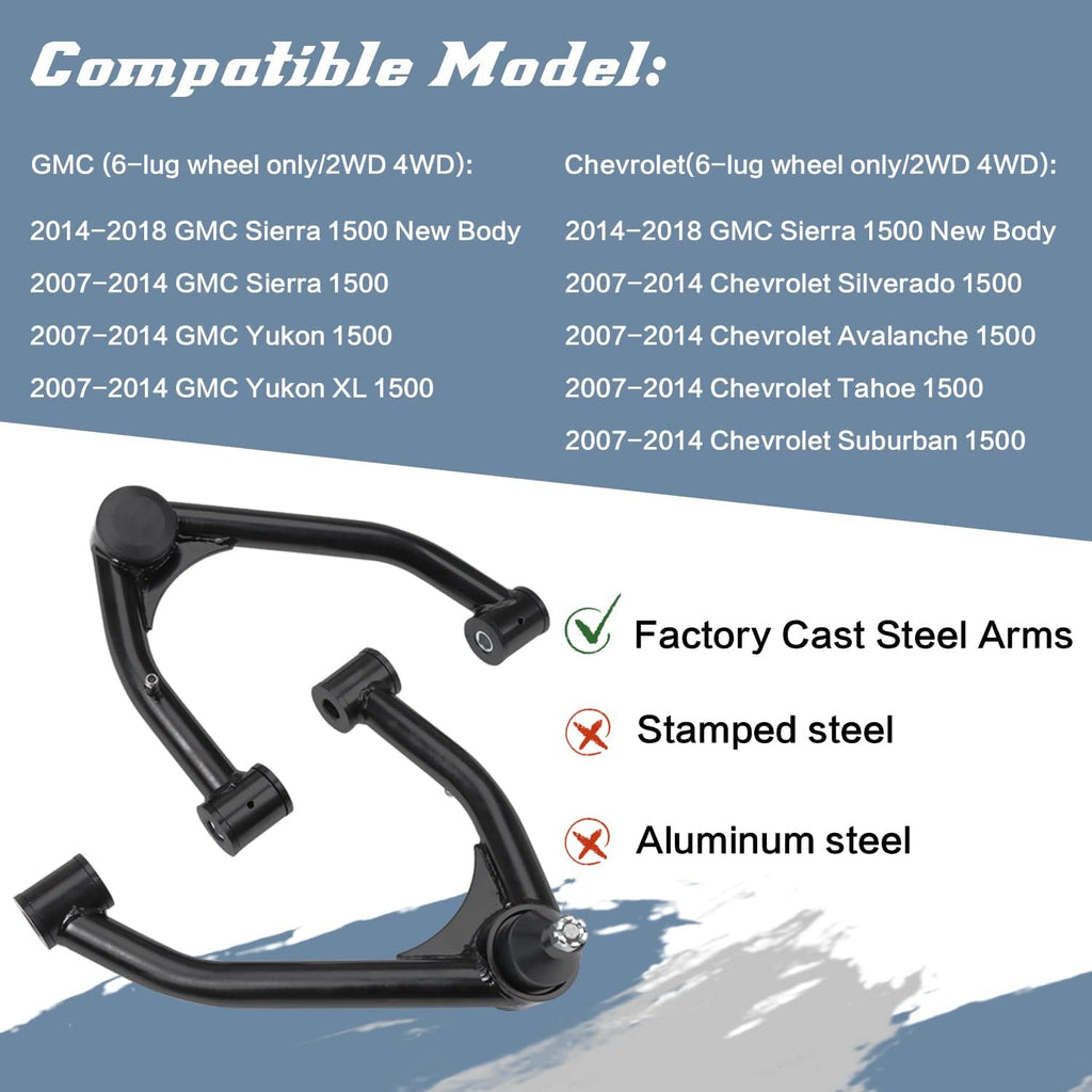 2-4" Upper Control Arm Lift Cast Steel Arms M289056