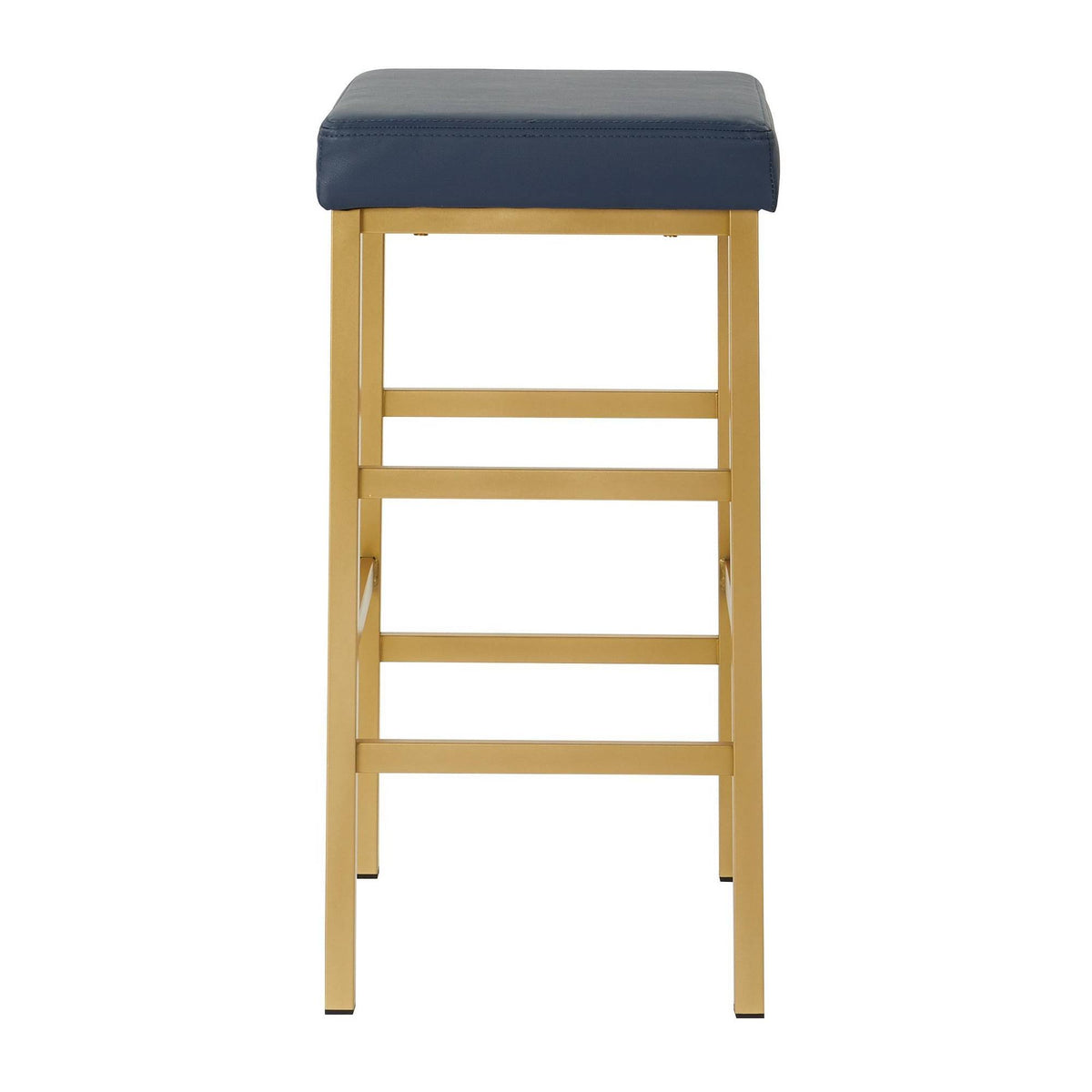 Blue Backless Stool D51064