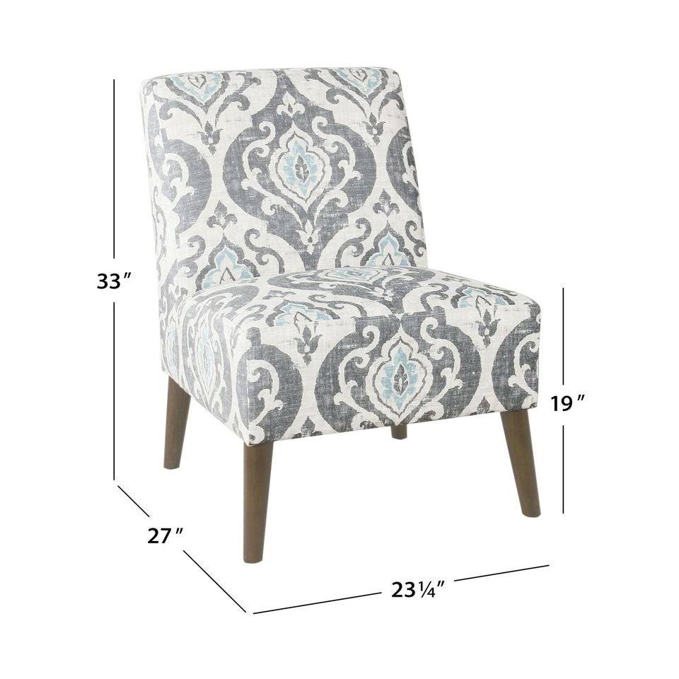 Navy Blue Armless Dining Accent Chair H79783