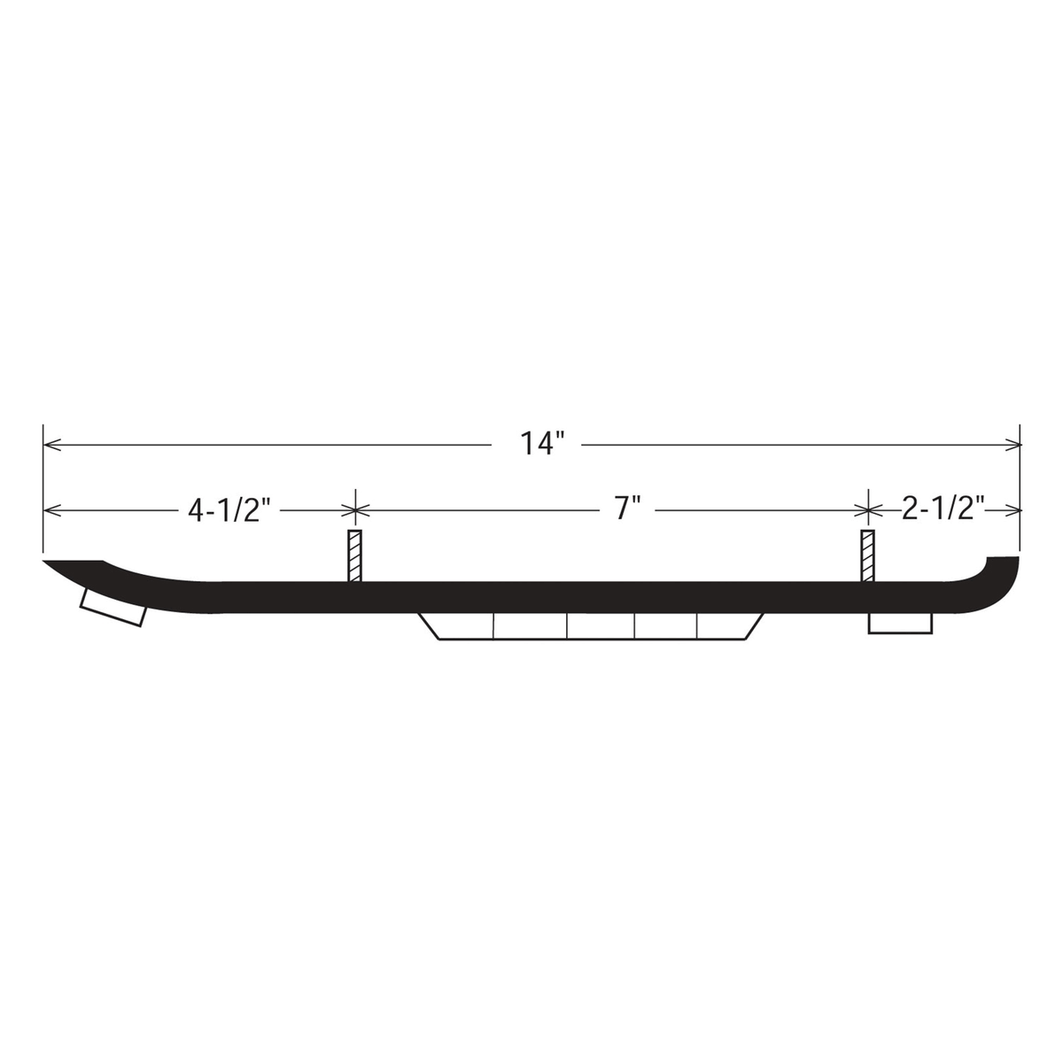 Carbide Runner for Plastic Ski I628