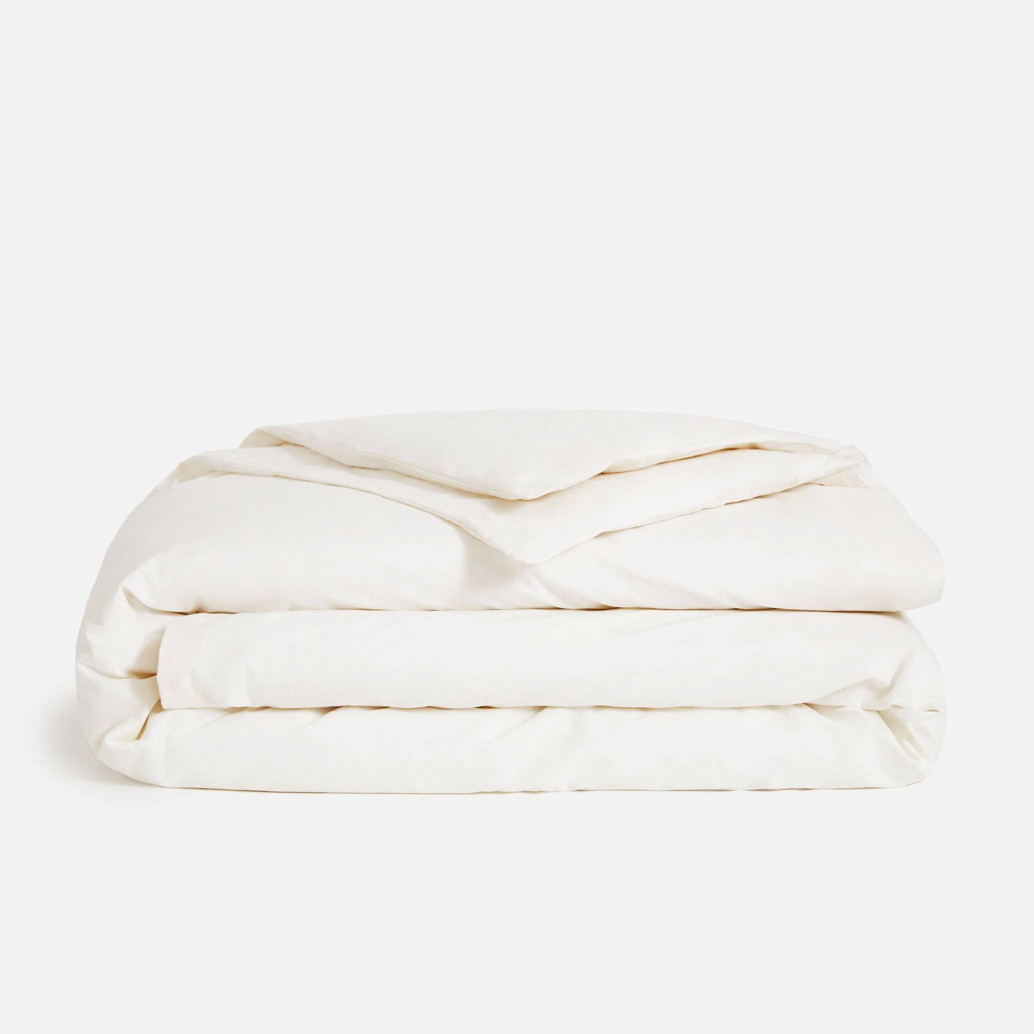 Cream Classic Percale Duvet Cover U7723