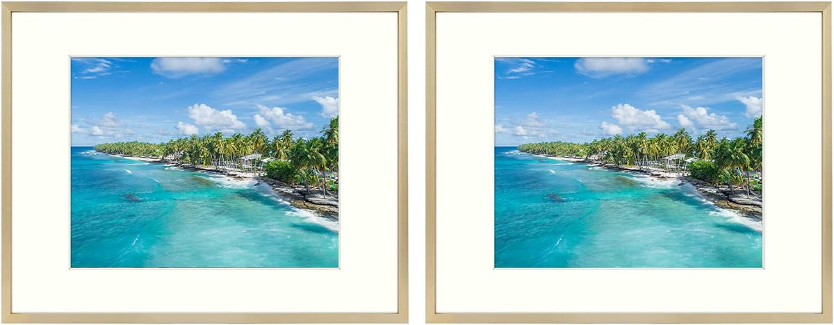 16x20 Aluminum Picture Frame with Real Glass, 2 Pack C575
