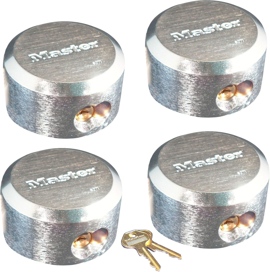 Four Pro Series Hidden Shackle Padlocks, Keyed Alike Y8821
