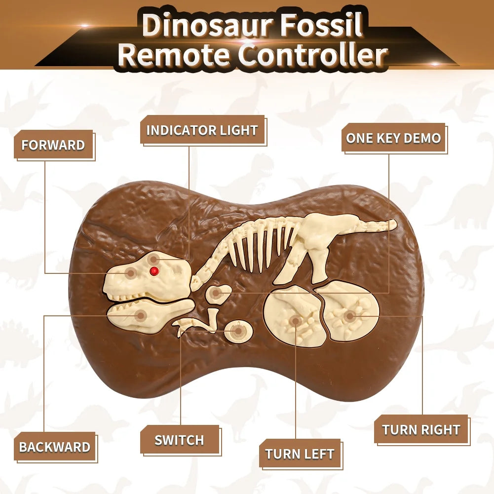 Remote Control Dinosaur Toys, Walking Roaring Velociraptor, 2.4Ghz Electronic Robot Toys U4349