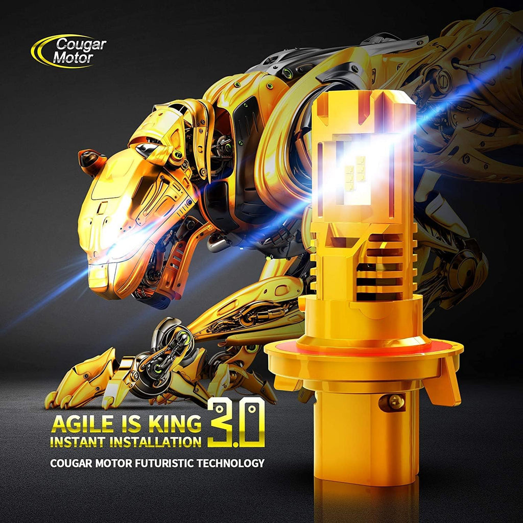 Wireless H13 LED Bulb 12000LM 6500K Cool White Pack of 2 N117