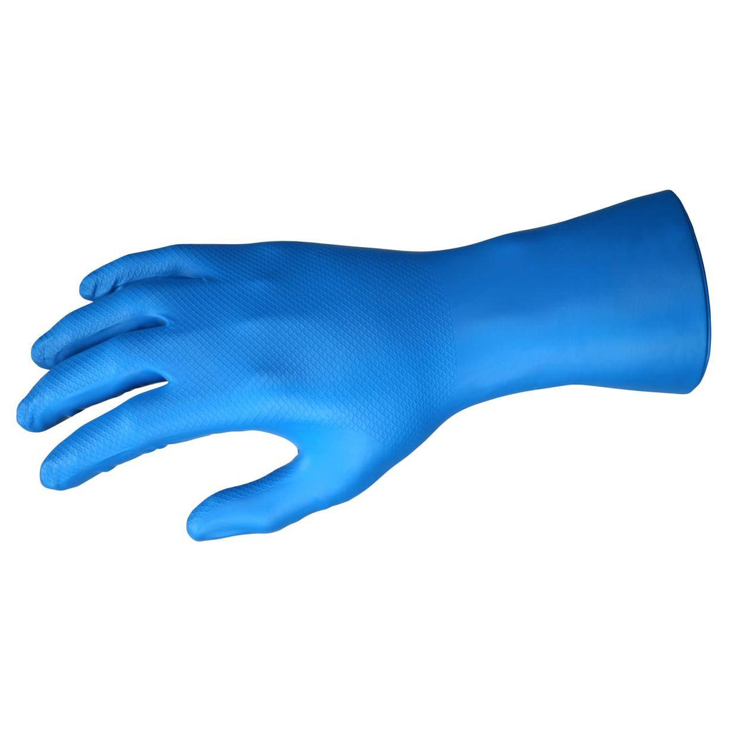 Blue Nitrile 8 mil 12 inch Work Gloves M244