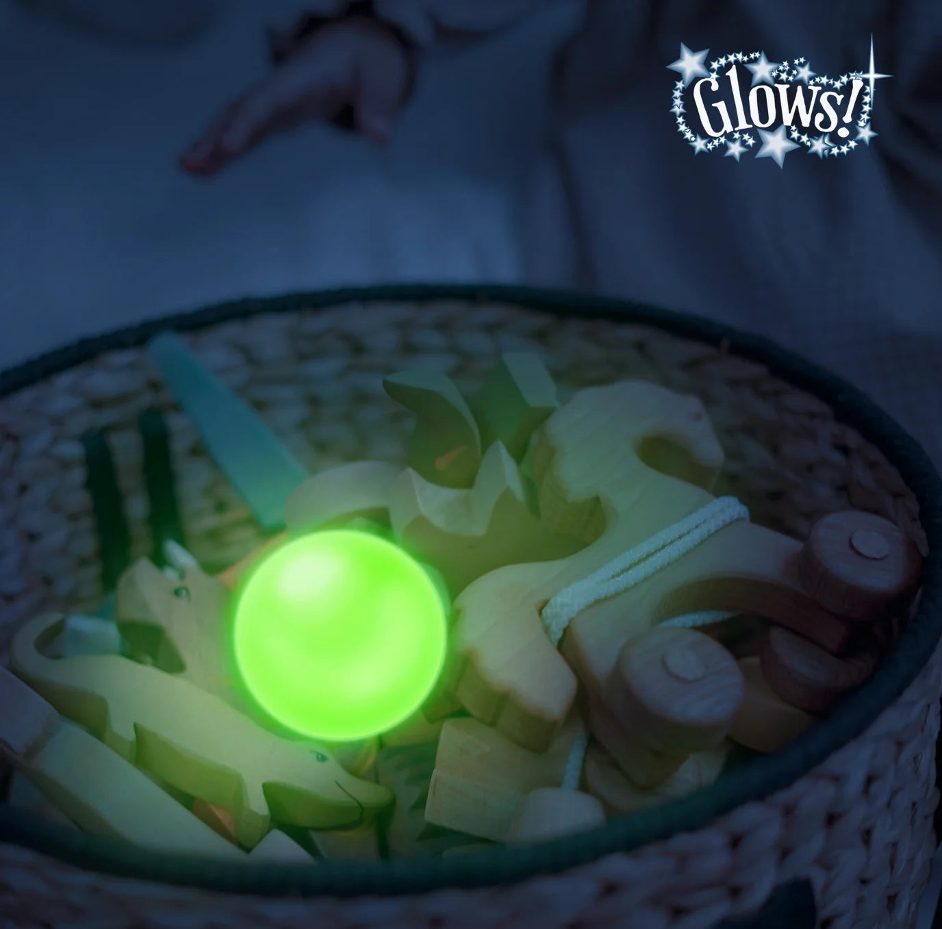 Party Glow Bounce Ball, Green, 30 Grams K948