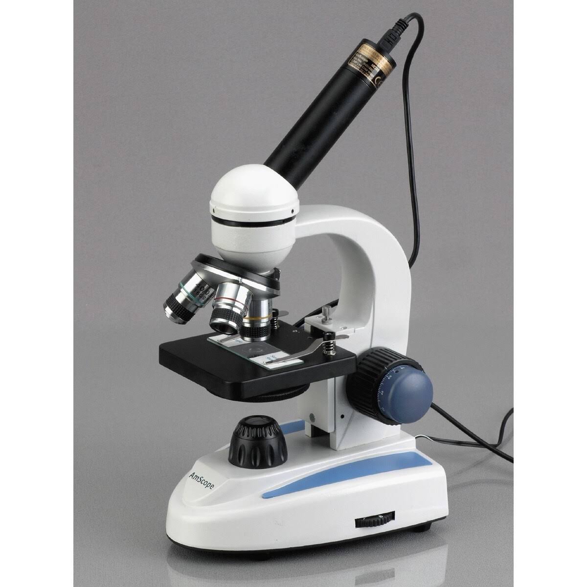 40X-400X Metal Glass Student Microscope with 2MP USB Digital Imager A622