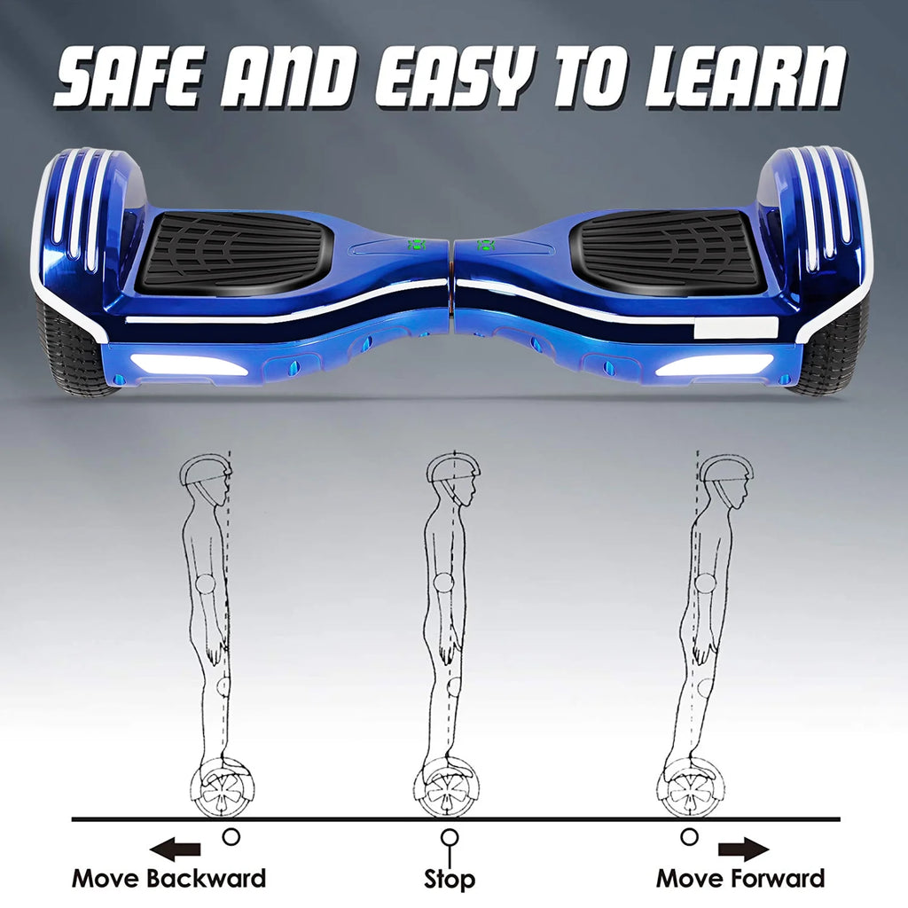 Blue 6.5" Two Wheels Self Balancing Scooter I2552