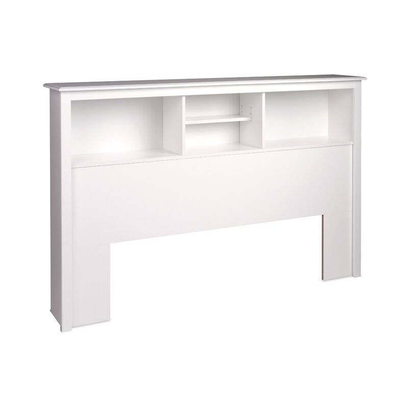 Pure White Twin Bookcase Headboard S799
