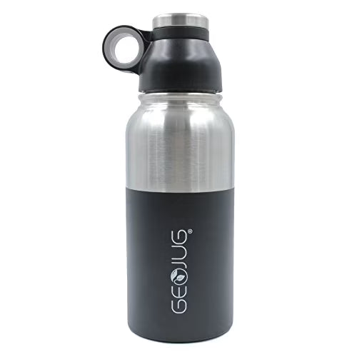 Black 32 oz Stainless Steel Insulated Water Bottle R69665