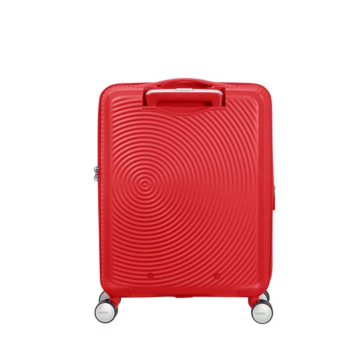 Coral Red Expandable Four-Wheel Cabin Suitcase 55cm Y928