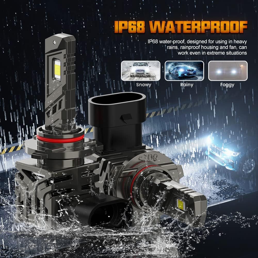 HB4 20000LM 110W 6000K LED Headlight Bulbs Pack of 2 R317563