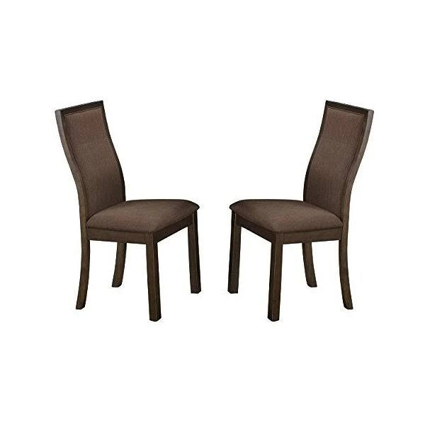 Brown Side Chair Set of 2 Q21980