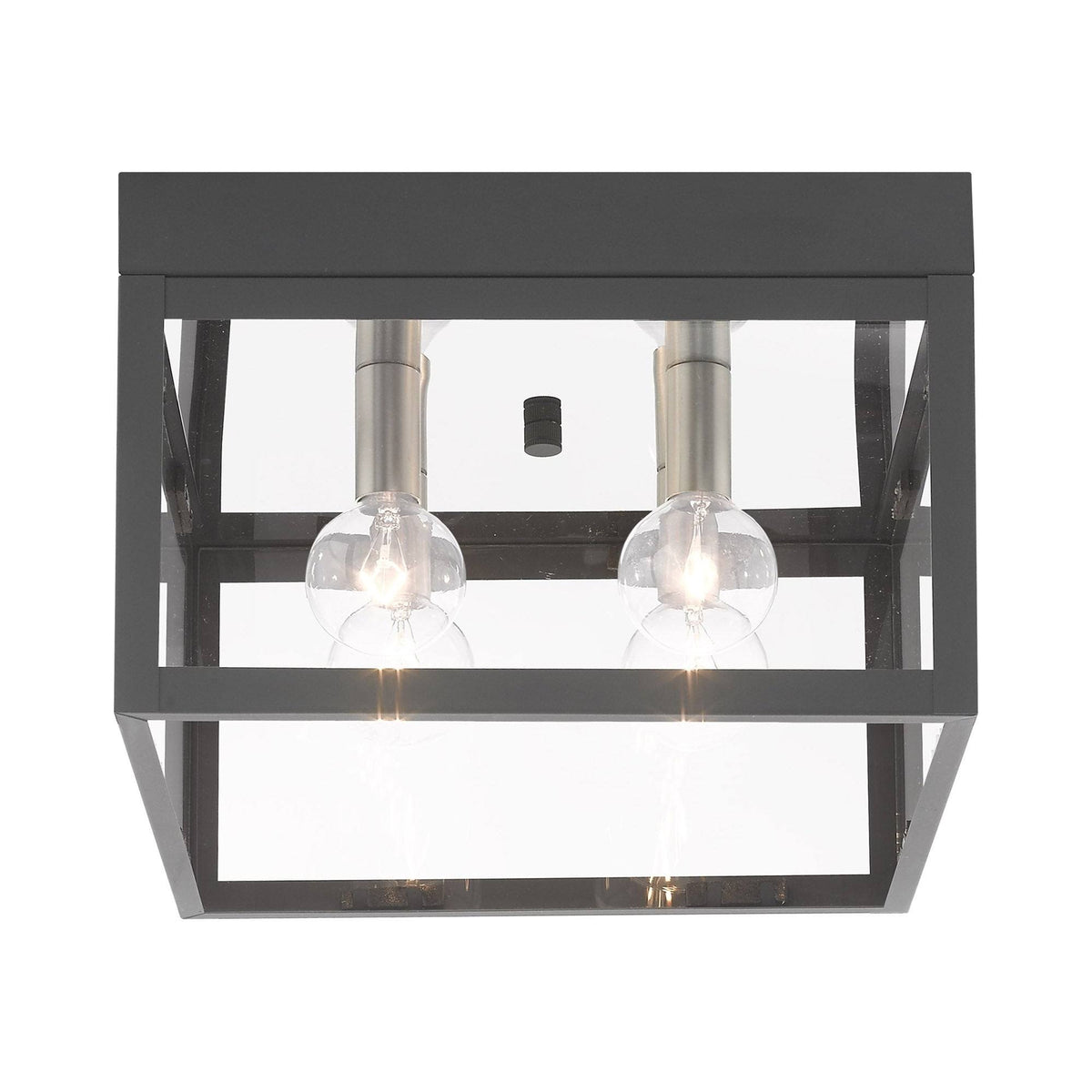 Scandinavian Gray 4 Light Outdoor Ceiling Mount X9608