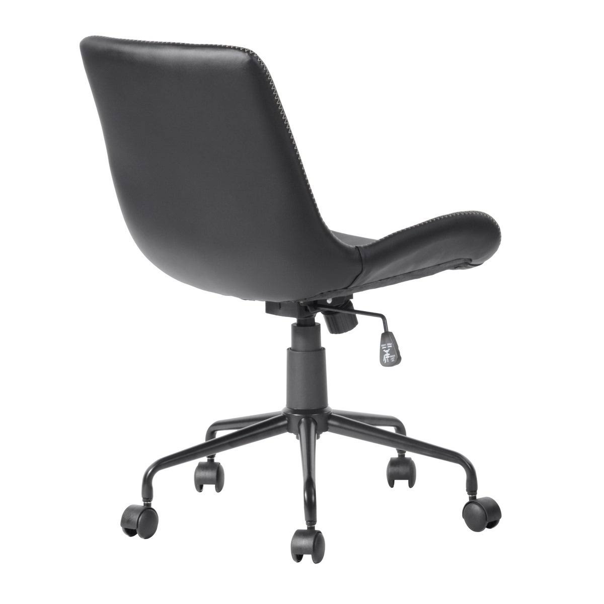 Brown Faux Leather Desk Chair Q820465