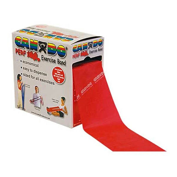 Latex Free Exercise Band 100 Yard Roll Red Light X62584