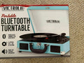 Turquoise 3-Speed Bluetooth Suitcase Turntable with Speakers E34682