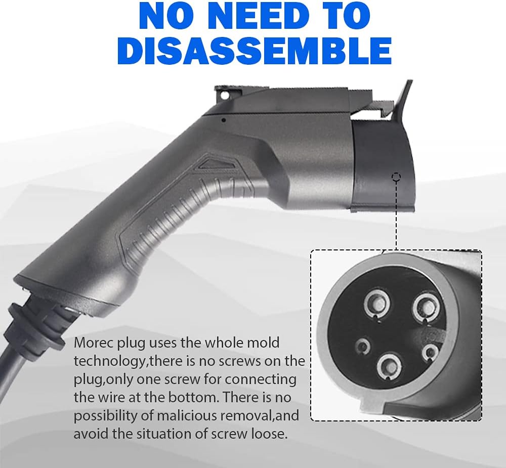 Portable Electric Vehicle Charger, NEMA 6-50 220V-240V 20ft Cable, SAE J1772 V796719