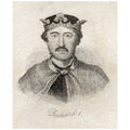 Richard I King of England from The Book Crabbs Historical Diction Poster E3930