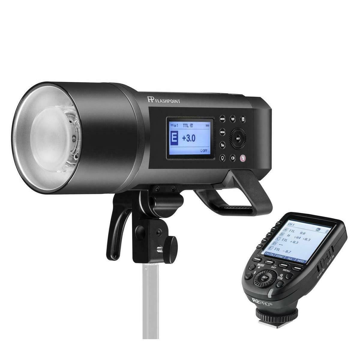 Flashpoint XPLOR 600PRO TTL Battery-Powered Monolight with Built-In R2 2.4Ghz Radio Remote System R2 Pro Transmitter for Fujifil P7074