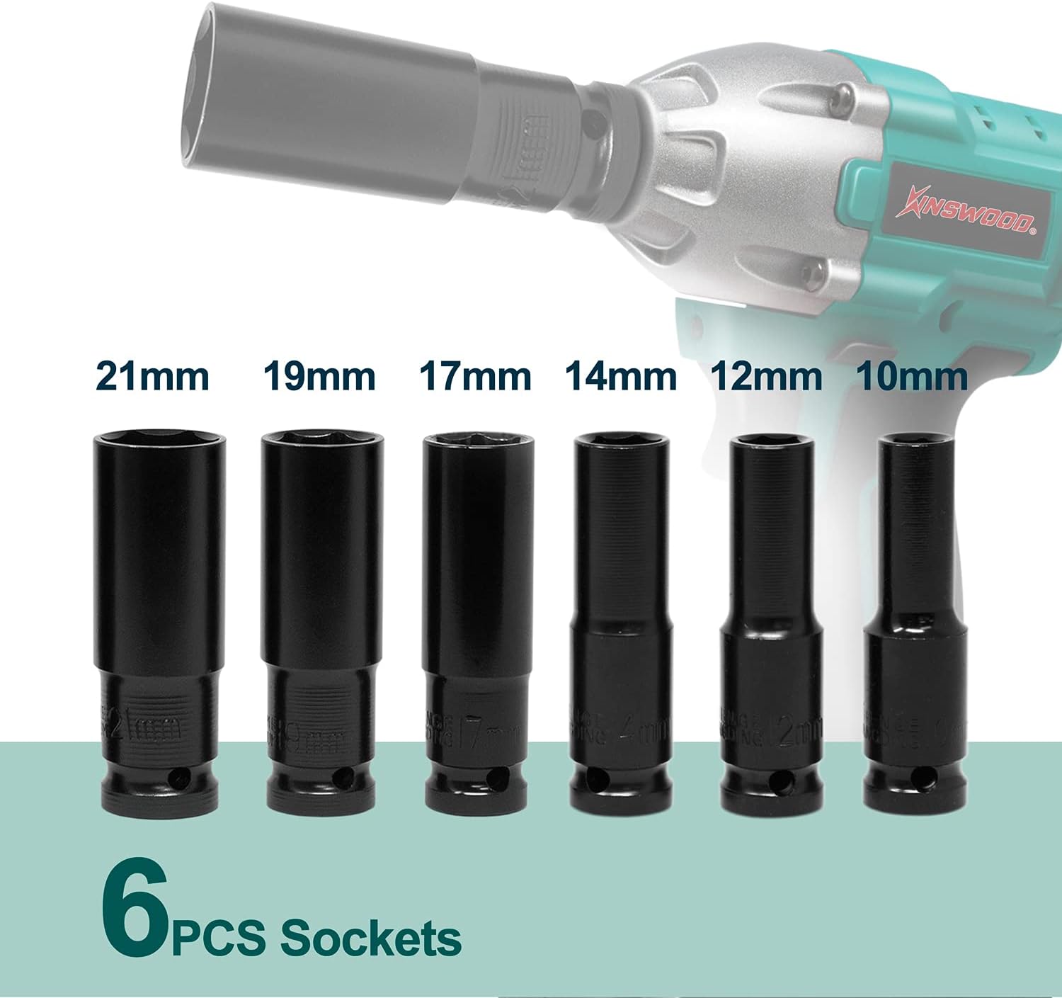 Cordless Impact Wrench, 1/2 Chuck, 3100RPM, 320 ft-lbs, 20V 2x3.0AH Battery V1689